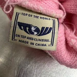 Top of the World University of Florida Womens White & Pink Cable Knit Beanie EUC thumbnail 6