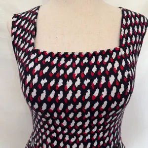 Eri Ali Effie Peplum Womens Top Sz XS Office Coquette Mod Knit Anthropologie thumbnail 4