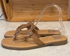 Dolce Vita Women's MECCA Square Toe Flat Sandal Slides size 7.5 thumbnail 1