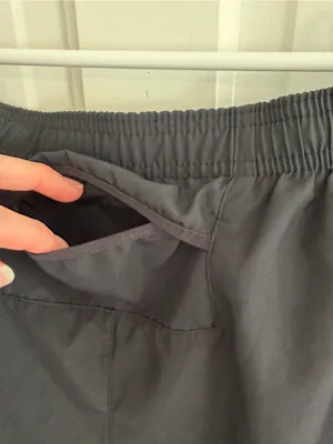 Nike‎ Dri-FIT Women’s Black Running Shorts Brief Lined Size Large thumbnail 4