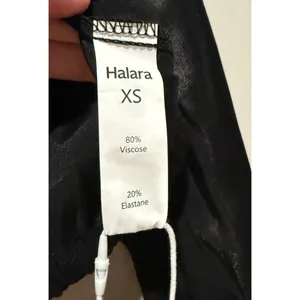 Halara Womens Cropped Zip Up Lightweight Bomber Jacket‎ XS Black Shimmer thumbnail 4