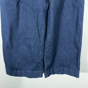 A New Day High Rise Pleated Wide Leg Denim Trousers Dark Wash Size 12 thumbnail 3