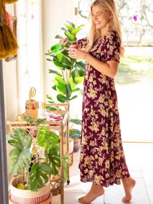 NATURAL LIFE Berkley Maxi Dress Sz M thumbnail 2