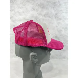 Gender Happy Pink White Mesh Trucker Hat Snapback OTTO‎ Base Cap thumbnail 4