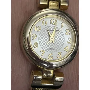 Gramercy Gold Link Bracelet Watch New Battery Japan Movt 90s thumbnail 2