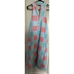 Tuckernuck Seersucker Halter Pocket Midi Dress Women's Sz Medium thumbnail 3