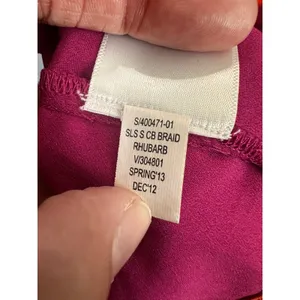 Banana Republic Womens Pink Orange Colorblock Braided‎ Halter Top S Rhubarb thumbnail 6