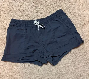 Vuori Navy Athletic Shorts with White Drawstring thumbnail 1
