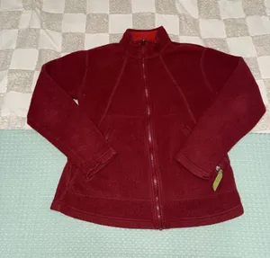 Vintage Patagonia Synchilla Full Zip Fleece Jacket Maroon Womens Medium USA thumbnail 1