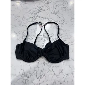NWT Quince Black Italian Demi Underwire Bikini Top Size Medium thumbnail 3