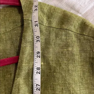FLAX 100% Linen Oversized Tunic Shirt Tunic Pockets Lagenlook Boho Sz Large thumbnail 7