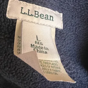 L.L. Bean🦎Plaid Fleece Long Sleeve, Pocket Button Over Coat🌵 thumbnail 3