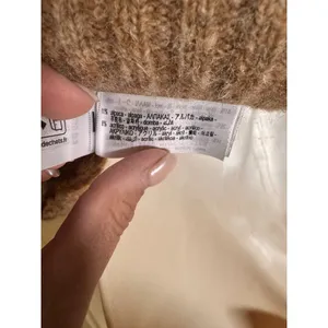 Zara Brown Wool Alpaca Blend Ruffle‎ Sleeve Knit Vest Sweater NEW S thumbnail 6