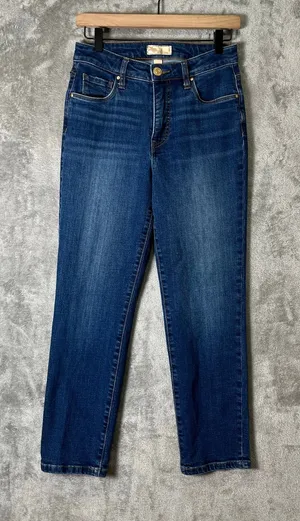 Kut From The Kloth High Rise Reese Fab Ab Ankle Straight Leg Jeans Size 0‎ thumbnail 1
