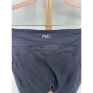 PINK Victoria's Secret Active Crop Leggings Pockets Size Large Black thumbnail 7