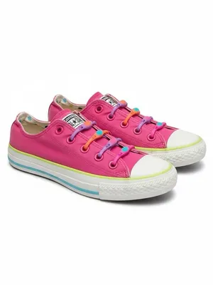 HTF: Converse™️ ✪ Chuck Taylor All Star Sneaker ✪ Fuchsia Pink ✪ No Lace Slip On thumbnail 2