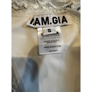 I.AM.GIA Karissa Bodysuit White Size S (4-6) Sheer Panel Lingerie-Inspired thumbnail 4