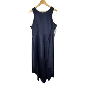 Jemma High Low Dress Womens 3X Navy Blue‎ Sleeveless Cocktail Evening Formal NWT thumbnail 3