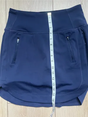 Athleta Fairway Golf Skort 18" Navy Blue Size XS Skirt with Shorts thumbnail 10