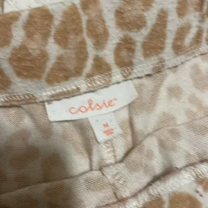 Colsie Tan and Pinkish Animal Print PJ Set thumbnail 3