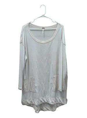 Free People White Long Sleeve Top size M thumbnail 1