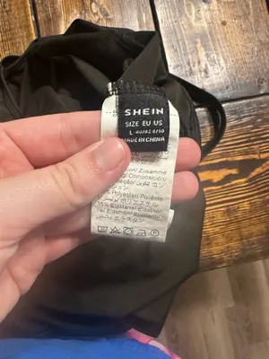 Shein black athletic dress boho hippy size large thumbnail 2
