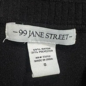 99 Jane Street Black Open Front Cardigan Sweater Women’s Small thumbnail 2
