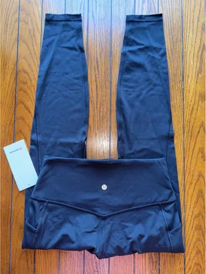 Lululemon Align With Pockets High Rise 28” Black Size 10 NWT thumbnail 1