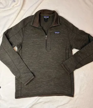 Patagonia Better Sweater 1/4-Zip Fleece Pullover Brown Heather thumbnail 1