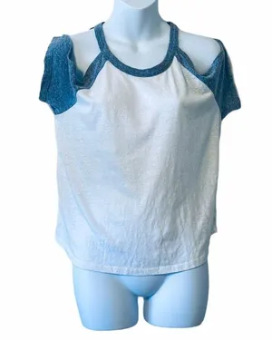 Me to We pacsun burn out cold shoulder tee thumbnail 7