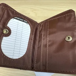 Time And Tru Brown faux Leather Twofold Wallet New thumbnail 4