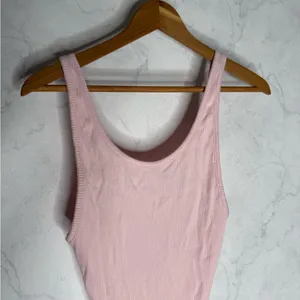 Urban Outfitters pink ribbed low back bodysuit thumbnail 6