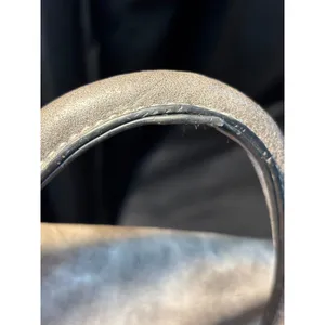 Gray Distressed Vegan Leather Convertible Backpack Shoulder‎ Bag Silver Padlock thumbnail 11