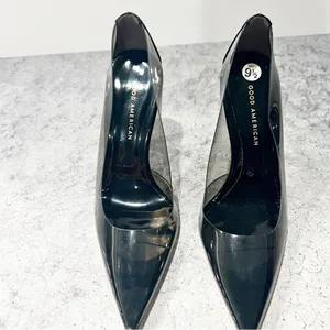 NEW Good American cinderella Pump In Light Smoke Size 9.5 thumbnail 3