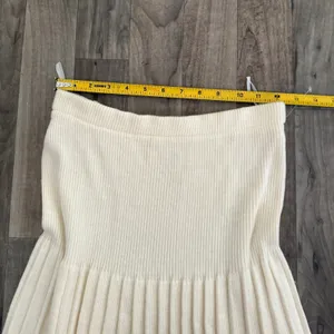 Vintage Adolfo Collectibles Pleated Lambswool Midi Dress Skirt Size M thumbnail 3