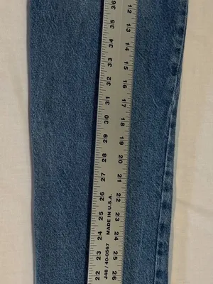 PACSUN High Rise Straight leg Buttonfly Two Tone Denim Jeans Women’s Sz 22 thumbnail 2