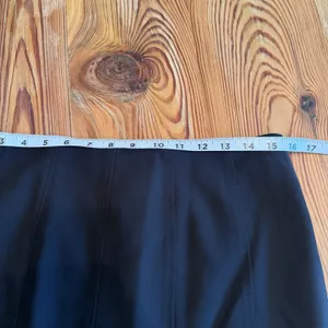 Lauren‎ Ralph Lauren Black Wool Flounce Skirt Size 6 Side Zip Career Lawyer Work thumbnail 6