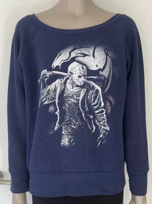 Bella Canvas Jason Voorhees x Denver Broncos Sweatshirt thumbnail 1