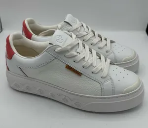 Tory‎ Burch Ladybug Platform Sneakers Titanium White/Washed Berry size 9.5 luxe thumbnail 1