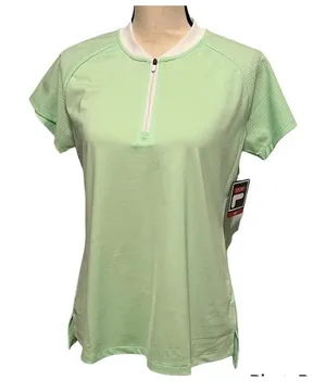 FILA Sport Mint Green bliss short sleeve tru-golf women's large golf shirt NEW‎ thumbnail 1