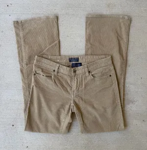Ralph Lauren Tan Corduroy Boot Cut Pants thumbnail 1