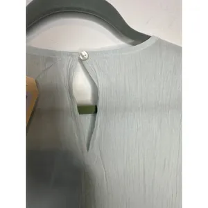 Ann Taylor Pale Seafoam Green Crewneck Cuff Tee Small Casual Top Blouse NEW thumbnail 8