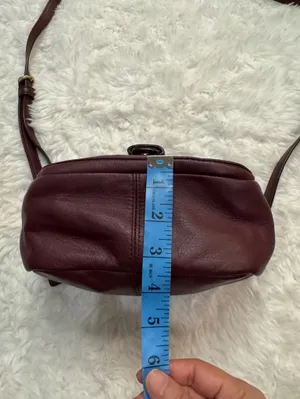 Coach Burgundy Leather Camera Crossbody with Gold Hardware thumbnail 11