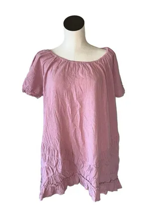 NWT FREE PEOPLE ENDLESS SUMMER SO SCENIC MINI DRESS Mauve Zephyr thumbnail 10
