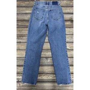 Abercrombie Jeans Women's Ultra SZ 28/6L High Rise Baggy 90s Straight Leg Jeans thumbnail 2