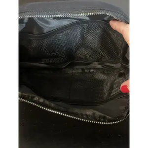 HALARA Logo Casual Waist Bag Black Crossbody Belt Bag Nylon Silver Logo NEW thumbnail 4