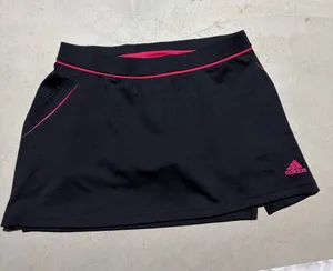 adidas Black athletic tennis Skort with Pink Accents small thumbnail 1