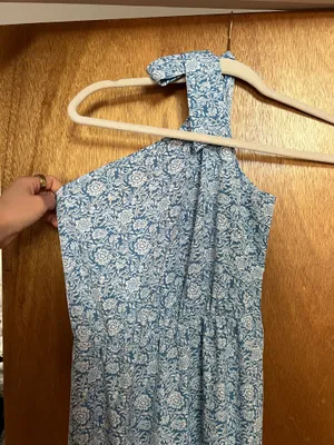 SHEIN European floral one shoulder maxi dress thumbnail 12
