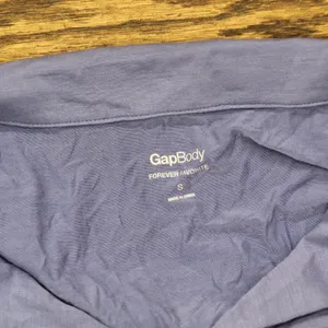 Gap Body Womens Notched-Collar Short Pajama Shirt G1294XCVMA Navy Blue S thumbnail 4