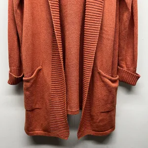 Tahari Open Front Hooded Duster Knit Cardigan Womens 1X Work Travel Outdoor thumbnail 4